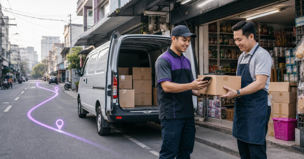 distributor-to-retailer delivery