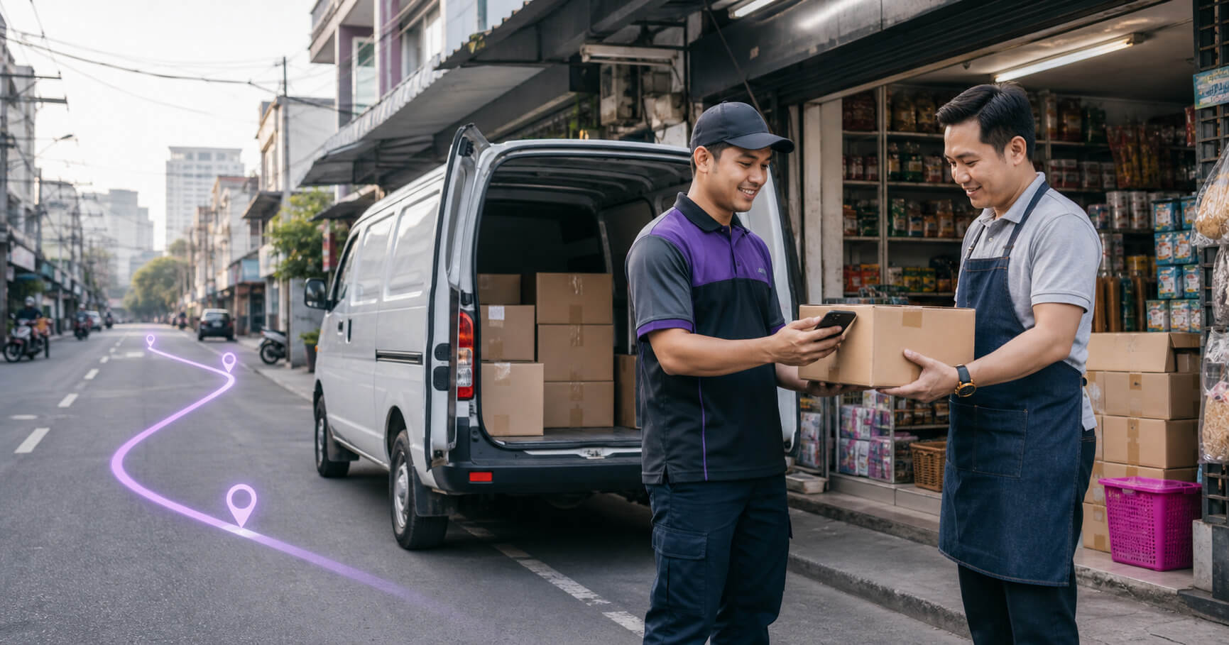 distributor-to-retailer delivery